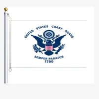 アメリカ合衆国沿岸警備隊の旗90 x 150 cm、100％ポリエステル、Digitaldruck