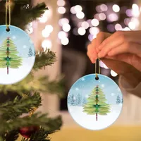 クリスマスの装飾トンボリー年天然木の木の装飾品ペンダントぶら下がっているギフトクリスマスの装飾2021