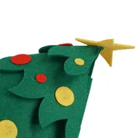 Fieltro recto Sombrero de Navidad DIY DIY NIÑOS Decoraciones de árboles tridimensionales 5x91929
