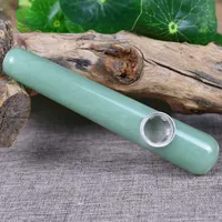 Natural Dongling Jade Massage Stick Crystal Pipe Smoking Fashion Foreign Factory Direct Sales in the East China