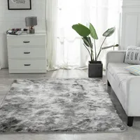 Carpets Soft Carpet For Living Room Plush Rug Fluffy Thick Bedroom Decor Area Long Rugs Anti-slip Floor Mat Gray Kids