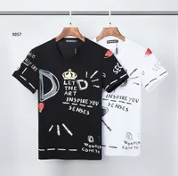 DSQ Phantom Tartaruga 2021Ss Nova Designer de Mens Camiseta Paris Moda Tshirts Verão DSQ padrão T-shirt Masculino Qualidade superior 100% Algodão Top 0574