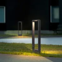 Lâmpadas de gramado impermeável 10w LED Jardim Lâmpada de luz moderna Pilar de alumínio ao ar livre Courtyard Villa Paisagem Paisagem