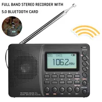 HanRongDa Portable Digital Radio FM/AM/SW LCD Display With Bluetooth-compatible 5.0 Speaker 3.5MM Audio TF Card WMA MP3 Player K-603