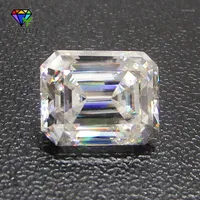 Other !! 3x5~12x14mm Rectangle Emeral Cut DF Color White Moissanites Stones Baguette Shape Sic Material Loose Synthetic Gems