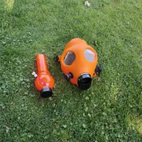 Innovatief beschermende gasmasker met acrylwaterpijp