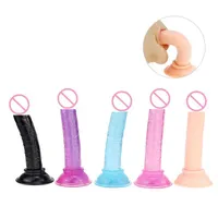 NXY DILDOS Cheap и хорошее качество Мини-мягкие жели Дилдос Малый искусственный присоски Penis Vagina Anal Plug Plug Sex Toys Магазин для женщин Мастурбатор 1209