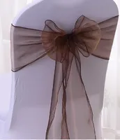 18 * 275cm organza cadeira capa faixa faixa de casamento arco casamento banquete