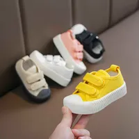 Primavera Autunno Baby Boys Girls Canvas Scarpe Infant Toddler Scarpe Casual Shoes Soft Bottom Slip Student Student Shoes Outdoor Kids Sneaker G1126