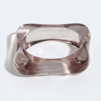 Color rombo resina anillos de banda moda de tendencia versión coreana simple retro estilo frío acrílico anillo de acrílico personalidad hip hop creative knuckle anillo joyería regalo
