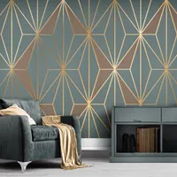 Papéis de parede personalizados modernos modernos 3d geométrico wall papers casa decoração de luxo sala de estar sofá tv fundo po mural wallpaper