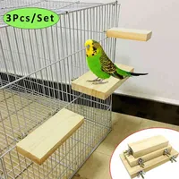 Bird Toys Natural Madeira Perces Papagaio Stand Plataforma Treinamento Toy Perakeet Cage Pássaros Suprimentos
