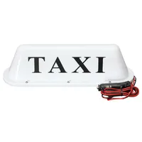 Bianco impermeabile Taxi Base Magnetic Base Top Car Cabina LED Segno Lampada luminosa 12V Fari in PVC