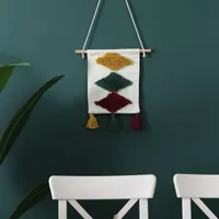 Tapeçarias 2 estilos tapeçar tapevel ​​para homestay decoração nórdico caixa de medidor elétrico pendurado pintura pano arte fundo quarto