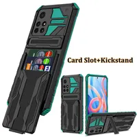 Military Grade Heavy Duty Wristband Armband Sport Cases Shockproof Cover For RedMi Note 9 10 11 Pro 9A 9C POCO X3 M3 M4 X4 OPPO A15 A54 A16 A16S Realme C15 C20 C21 C17