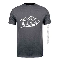MTB Mountain Biking T Shirt Verano O Cuello Algodón Cool Camisetas Regalo de cumpleaños Tshirt Tshirt TEE UNISEX MANS G1217