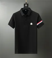 2021 Hommes Polos T-shirts Top Qualité Courbe à manches courtes en coton de coton de luxe Tshirt New Designer Polo Chemise High Street Tee-shirt