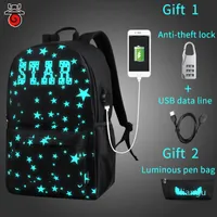 Usb carga mochila música luminosa 2021 novo unisex schoolbag adolescentes mochila homens saco de escola estudante saco para meninos meninas