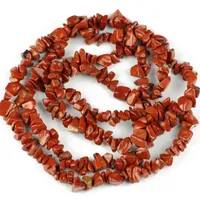 Outros grânulos de pedra natural de Yhbzret Irregular Red Coral Chip de cascalho para jóias de bordado fazendo 86cm DIY Pulseira Acessórios