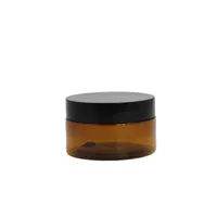 Storage Bottles & Jars 24pcs 80g 100g 120g 150g 200g 250g Empty Cosmetics Cream Container Amber PET Jar Brown With Screw Caps