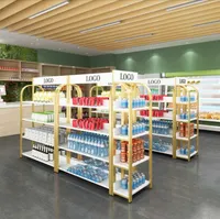 Aufhänger Racks Convenience-Shop Supermarktregal-Display-Rack-Snack-Schreibwaren-Drugstore-Doppelseiten-Kombinationsbehälter