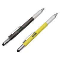 Modern el aracı ile 6 in1 çok işlevli tükenmez kalem Tedarik teknik cetvelli tornavida dokunmatik ekran stylus ruhu seviyesi