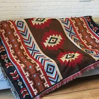 Cobertores florestas kilim tecida cobertor rrea tapete tapeçaria asteca arremesso de sofá de capa de parede pendurado na praia étnica decoração de casa