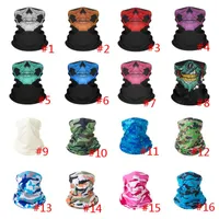Sihirli Renk Baskı Yüz Eşarp Maskesi Unisex Moda Bandana Boyun Gaiter Tüp Şapkalar 20 Renkler