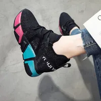 Hoogte Verhogende binnenzool Womens Schoenen 9cm Afslankende lente 2019 Nieuwe Sportschoenen Dames Koreaanse stijl Internet Hot Dikke Bodem Veelzijdige Casu