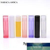 Venta al por mayor 160 unids / lote 5g Tubo de lápiz labial de plástico Botellas recargables 5ml Tubo de bálsamo de labio vacío para el embalaje cosmético