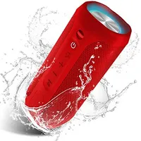 Haut-parleur sans fil Bluetooth portable de haute qualité en plein air étanche rouge