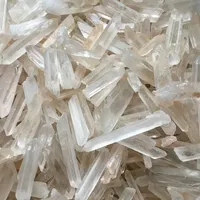 6pcs Clear natural Lemurian Seed quartz crystal point specimen reiki healing rough gemstone crystal point meditation making jewelry 615 S2
