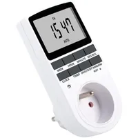 Bouchons d'alimentation intelligente Secteur de la minuterie numérique électronique Sortie de cuisine 230V 50Hz 7 JOUR 12/24 Hour Timing programmable Socket FR EU