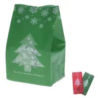Gift Wrap Christmas Bag Mooie Candy Cookie Packaging 50 Stuks / Set Prachtig Duurzaam