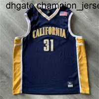 Nuevos bienes Juego barato usado Jamal Sampson California Bears 50 jor dan jersey fotomatched berkeley chaleco cosido camiseta de baloncesto camisa de retroceso