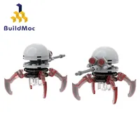 BuildMoc Четырехсотанный мини-робот, модель строительного блока, совместимая с головоломкой LEGO