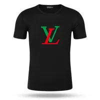 İtalya Yaz 2021 Tasarımcılar T Shirt Erkek Giyim Tshirt Mektup Baskı Patchwork Renk Rahat Jumper Kadınlar Lüks Kollu Elbise Tee Tops Luis Vitton Lvlouis
