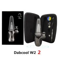 Exseed Dabcool W2 Kit DAB RIG Enail Vaporizer Vape 1500mAh Temp 제어 유리 워터 버블 러 왁스 집중합 석유 Soc Dabber Original