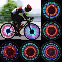 Bicycle Motorcycle Bike Tyre Tire Wheel Lights 32 LED Flash Spoke Lamp Outdoor Cycling Light For 24 Inches Wheels