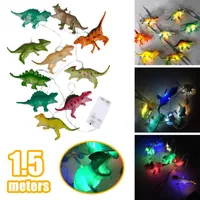 Streifen Hausmöbel Dinosaurier Tier Licht String LED Laterne Holiday Party Familie Dekoration Lampen Dekor # W