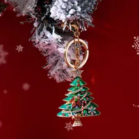 Creative 2021 Diamond-Clearded масло капельки капанты елки украшения брелок кулон рождественские украшения оптом NHD11372
