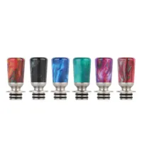 SS Epoxy Resin 510 Drip Tips Multiple Colors Mouthpiece for Vape Tank Atomizers DHL Free