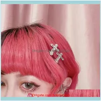 Hair JewelryHair Klipy Barrettes Pałąk Biżuteria Butterfly Moda Aessories Y2K Zespoły Head Pin Kobiety Kawaii Pins Drop Dostawa 2021