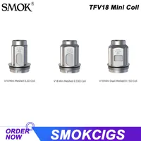 SMOK TFV18 Mini Coil V18-Mini 0.2ohm & 0.3ohm Meshed Head for Fortis Kit 3pcs/Pack Vape E-cigarette Authentic