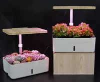 Dostawy ogrodnicze Hydroponika System Box Inteligentne Pełne Spectrum Grube Light Soilless Uprawa Kryty Planter Lampa Garnki