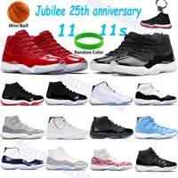 High 11s heren basketbalschoenen Jubileum 25 -jarig jubileum gefokt winst zoals Space Jam Legend Blue Concord Cool Gray Pantone Platinum Tint Men Dames sport sneakers