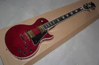 Factory Wholesale Top quality Rosewood fingerboard Golden hardware G LP Custom red Electric Guitar 32