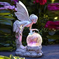 Lâmpadas solares Color Mudando Elf LED Light Garden Decor Angel Ao Ar Livre Para Gramado Decoração Luces Solares Pará Exterior
