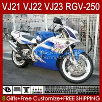Corpo para Suzuki RGVT RGV 250cc 250 cc RGV250 SAPC VJ22 RVG250 VJ 22 20HC.88 RGV-250 Painel 90 91 92 93 94 95 96 RGVT-250 1990 1991 1993 1993 1995 1996 Frame Azul