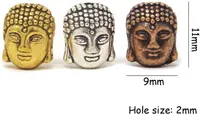 Componentes de Tsunshine Buddha pequenas contas de metal espiritual mistura cores prata / ouro / espaçador de bronze para jóias fazendo pulseira